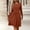 Orange, variant on Sentmoon Women’s Dresses Solid Color Long Sleeve Crew Neck Casual Dresses for Women Relaxed Fit Athletic Dress for Date Night and Dinner