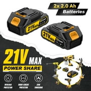 Gisam Cordless Drill Set 21V Power Drill Set with 2Ah Battery 3/8Keyless Chuck 23+3 Position Electric Drill 2 Speed Cordless Hammer Drill,24 Accessories