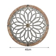 thumbnail image 5 of Naierhg Heritage Round Wall Art Exquisite Wall Hanging Wood Lightweight Grid Round Wall Decoration Pendant for Home, 5 of 8