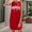 Red, variant on Women's Casual And Fashionable Letter Printed Casual Dress Summer Dresses for Teen Girls V Neck Maxi Dresses Women Junior Dresses Sleeveless Maxi Dress for Women Fitted Maxi Dress for Women Womens