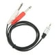 thumbnail image 2 of Cable de sonido divisor Y resistente al enchufe 33 pies flexible de 35 mm a doble cable de 635 mm para micrófono y altavoz Fugacal Otros, 2 of 8