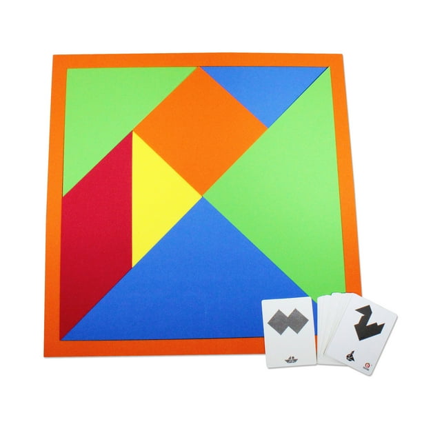 Expo Tangram 39 X 39 Cm Y Tarjetas Arma Y Checa Educatodo M-1001