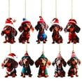 thumbnail image 4 of GAXIRE 10 colgantes festivos de perro, divertidos adornos para árbol de Navidad., 4 of 5