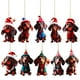 thumbnail image 3 of ColoMX 10pcs colgantes festivos colgantes decoraciones de perros divertidos adornos de árbol de Navidad, 3 of 7