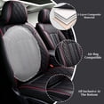 thumbnail image 6 of ITEYAO Car Seat Covers，Front and Rear, Fits Hyundai Santa fe 2026, Black and Red Line Car Seat Covers, Suitable for 5-seater cars only, 6 of 6