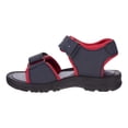 thumbnail image 3 of Beverly Hills Polo Club Hook And Loop Boys Open Toe Toddler Sport Sandals, Navy Red, 8, 3 of 5