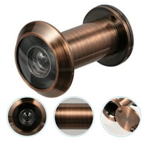 KALLORY 1Set Copper Door Peephole for Metal Doors with Wide Angle Color