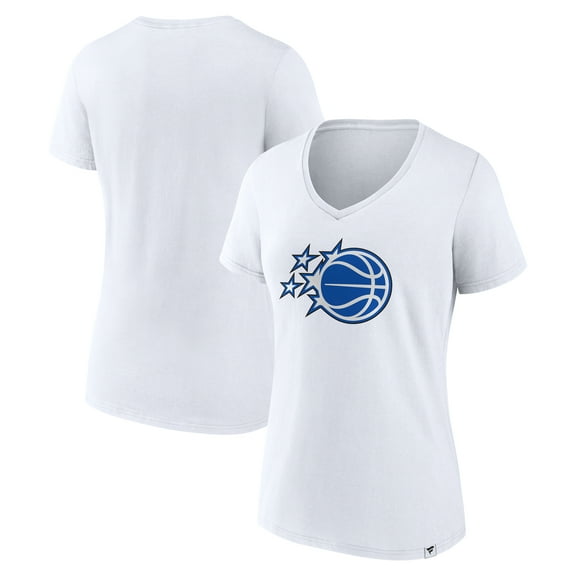 Women's White Orlando Magic Essential V-Neck T-Shirt