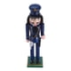 thumbnail image 3 of Figura tradicional de madera de un cascanueces de policía. Centro de mesa navideño festivo, adorno de escritorio y decoración de estantes. 36 cm, 3 of 8