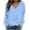 Sky Blue, variant on SETOOFF Womens Loose Fit Long Sleeve Shirts, Solid V Neck Raglan Pullover Sweatshirt Lightweight Tunic Tops for Dressy Casual Dailywear Fashion