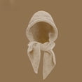 thumbnail image 6 of Letdown Hooded Scarf for Women 2 In 1 - Knitted Neck Hat Scarf Set Soft Warm for Winter Cold Weather Neck Warmer (White,One Size), 6 of 6