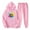 Pink, variant on JURANMO Women's 2 Piece Outfits, Fashion Print Lounge Hoodie Sweatsuit Sets Casual Hooded Sweatshirt Baggy Fall Fashion Sweatpants with Pockets Lightning Deals Yellow S