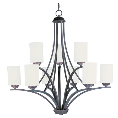 

Maxim 20036 Deven 9 Light 32 Wide Pillar Candle Style Chandelier - Bronze