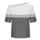 thumbnail image 4 of Tops de Manga Corta para las Mujeres Cuello Inclinado de Ajuste Suelto Casual Blusa Deportiva para el Hogar, Top de Poliéster Relajado para Primavera Verano Diario Y Entretenimiento, 4 of 6