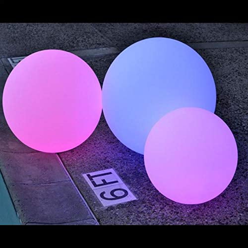 floating LED Fairy Orbs Spheres Led submersible  Changing color lights Hang 