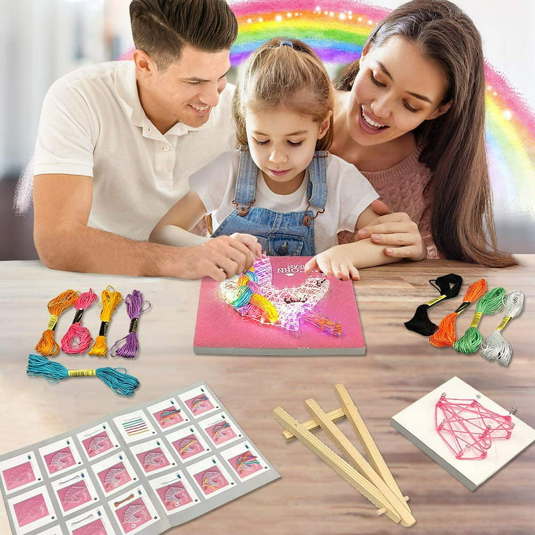KidEwan String Art Kit for Kids, Arts and Craft Kits for Teens, Unicorn  String Art Supplies with 10x9 DIY Frame, Christmas Birthday Gifts for  Girls Boys Ages 6+ - Yahoo Shopping