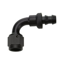 Allstar Performance Pushlock Hose End Black 90 Deg Elbow -16