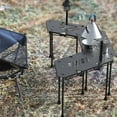 thumbnail image 2 of Graflsoa Table de Camping Portable en Alliage d'Aluminium avec Tige d'Extension de 90mm, Hauteur Réglable pour Pique-Niques en Plein Air, Randonnée et Pêche, 2 of 6