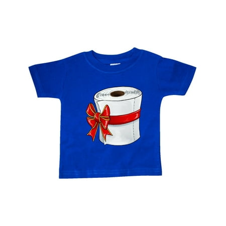 

Inktastic Toilet Paper with a Bow Christmas Present Gift Baby Boy or Baby Girl T-Shirt