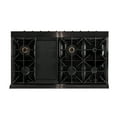 thumbnail image 4 of 48 in. 8 Burners Dual Fuel Range for Natural Gas in Dark Stainless steel., 4 of 18
