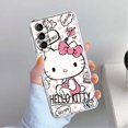 thumbnail image 1 of Cartoon Hello Kitty Cute Clear Case For Samsung Galaxy S22 S20 FE S23 S21 S10 S9 Plus Note 20 Ultra 10 Transparent Phone Shell LXY, 1 of 7