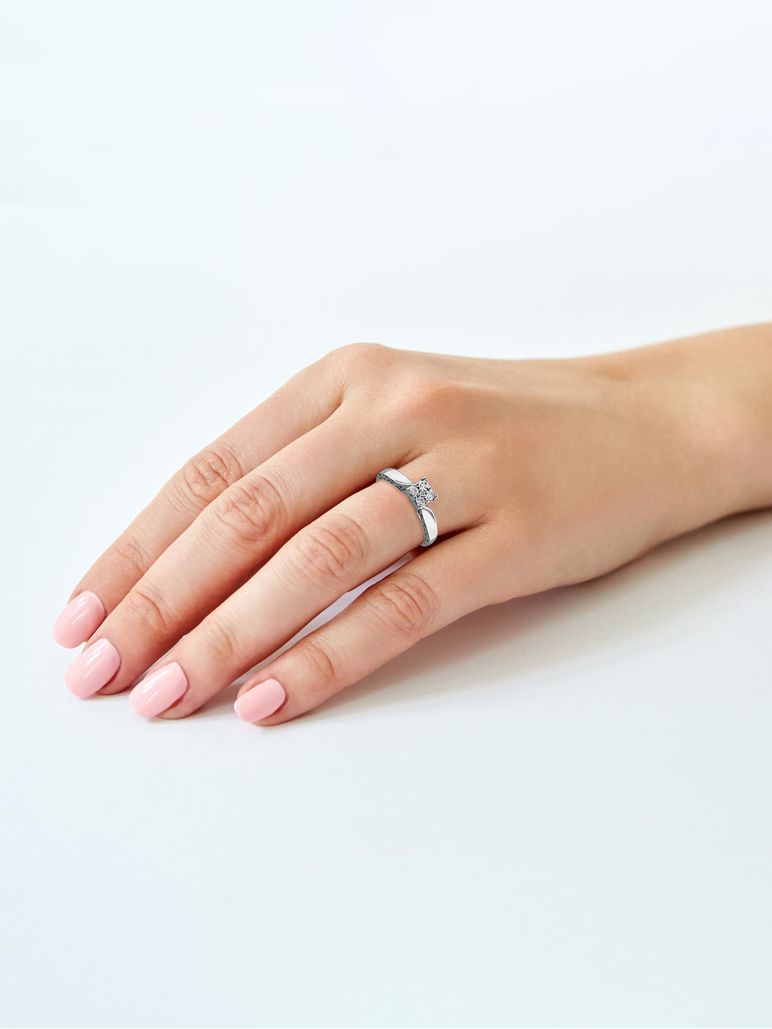 Keepsake Enchanted Princess Diamond Ring 1/5 ct. t.w. in 10K White Gold