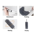 thumbnail image 5 of Suodoka 3‑Section Extendable Aluminium Dust Wand with Bendable Micro‑Fibre Head for Blinds, Ceiling Fans, Cars & Home Cleaning, 5 of 8