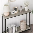 thumbnail image 2 of Console Table, 41.3" Narrow Entryway Table, Industrial Sofa Table with Metal Frame, Entrance Table for Living Room, Hallway, Foyer, Bedroom, 2 of 7