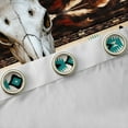 thumbnail image 4 of Castle Fairy Western Aztec Black Out Curtains,Bull Skull Curtains Pack of 2 (42x63 Each), 4 of 6