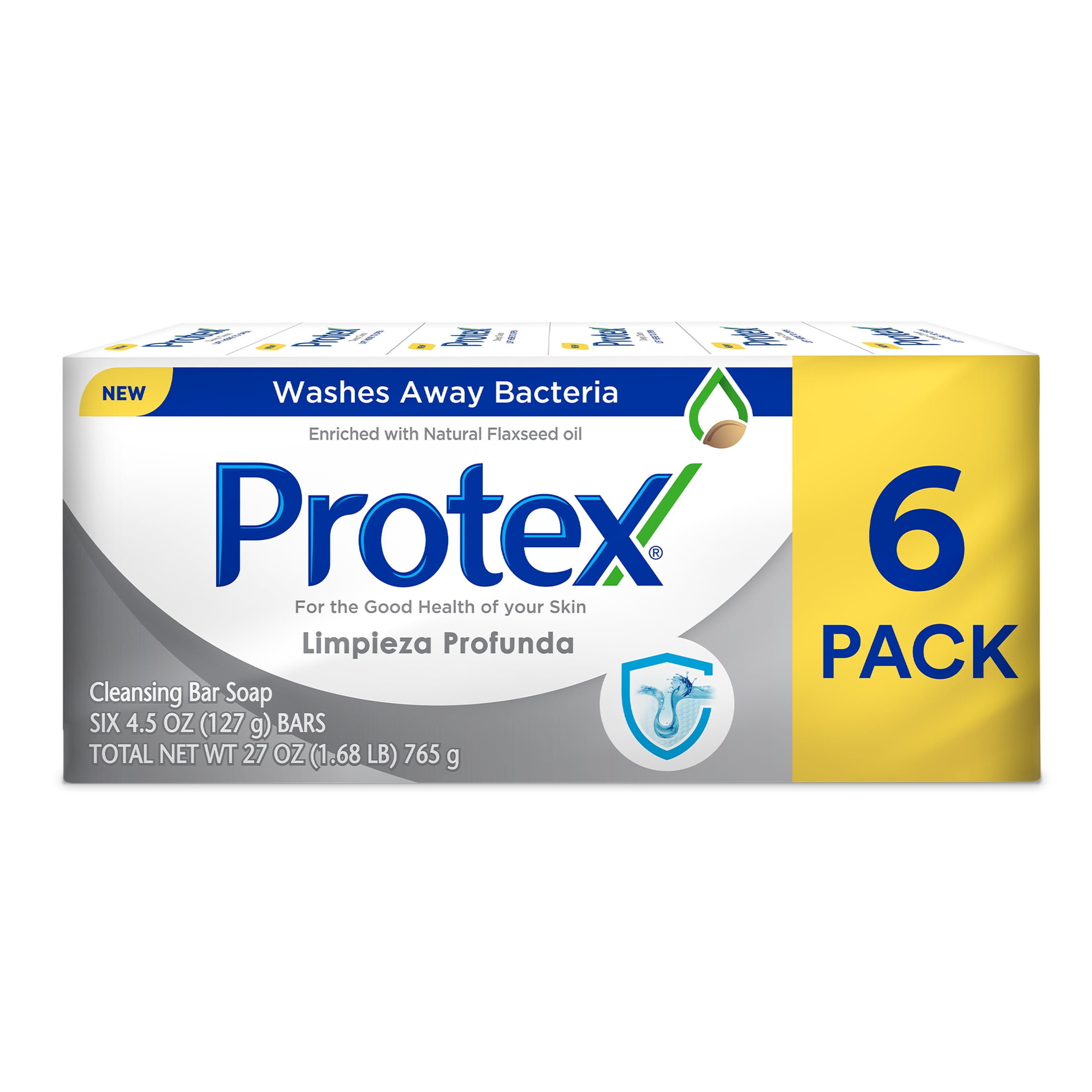 Protex Bar Soap, Deep Clean, 4.5 oz 6 Pack