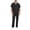 Black_#04, variant on Uniforms Scrubs Set for Men Classic V-Neck Stretch Top & Jogger Pants Yoga Waistband with Pockets,Black XL