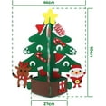 thumbnail image 5 of 1 Pcs Felt Christmas Tree, DIY Felt Christmas Tree Felt Xmas Tree Ornament 3D Felt Christmas Tree, 5 of 7