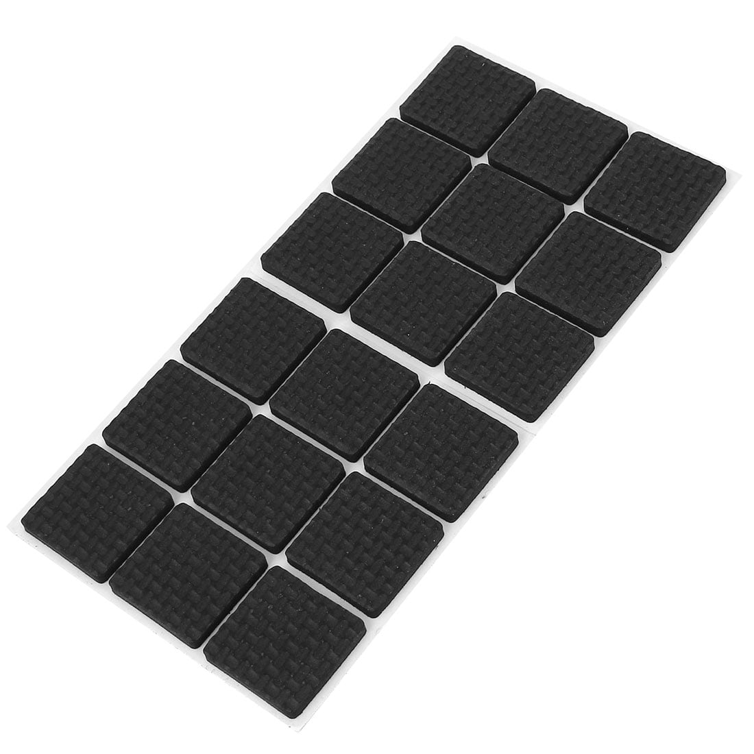 Unique Bargains 18 Pcs Nonslip Furniture Floor Black Square Foam