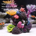 thumbnail image 3 of Decoración de paisaje de arrecife de coral artificial Adorno de acuario de agua de mar Formación rocosa de montaña falsa Casa de buceo Árbol de algas marinas, 3 of 5