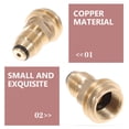 thumbnail image 2 of KAKOWELY propane adapter 2pcs Gas Propane Connector Propane Tank Adapter Propane Quick Connect Fitting Pol To Qcc1 Connector Propane Gas Fitting Hose Adapter, 2 of 5