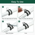 thumbnail image 5 of 1-1/8"(28mm) Cable Clamp, 304 Stainless Steel Rubber Cushioned Insulated Clamp R Shape Metal Clamp Tube Holder for Pipe Hose Wire Cord Installation 10Pcs, 5 of 6