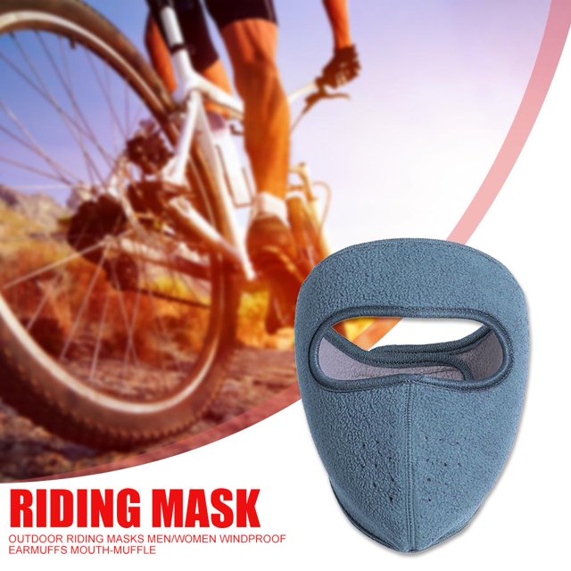 Hombres Mujeres Polar Fleece Full Face Cover Invierno Ciclismo Máscara térmica a prueba de viento