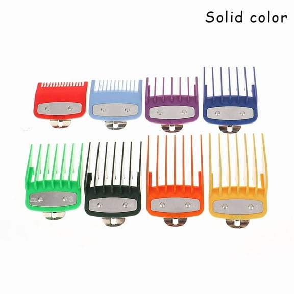 8 Pcs Professional Hair Clipper Limit Comb Cutting Guide Combs 1.5/3/4.5/6/10/13/19/25MM Set Barber Accessories