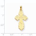 thumbnail image 2 of 14K Yellow Gold Eastern Orthodox Cross Pendant, 2 of 2