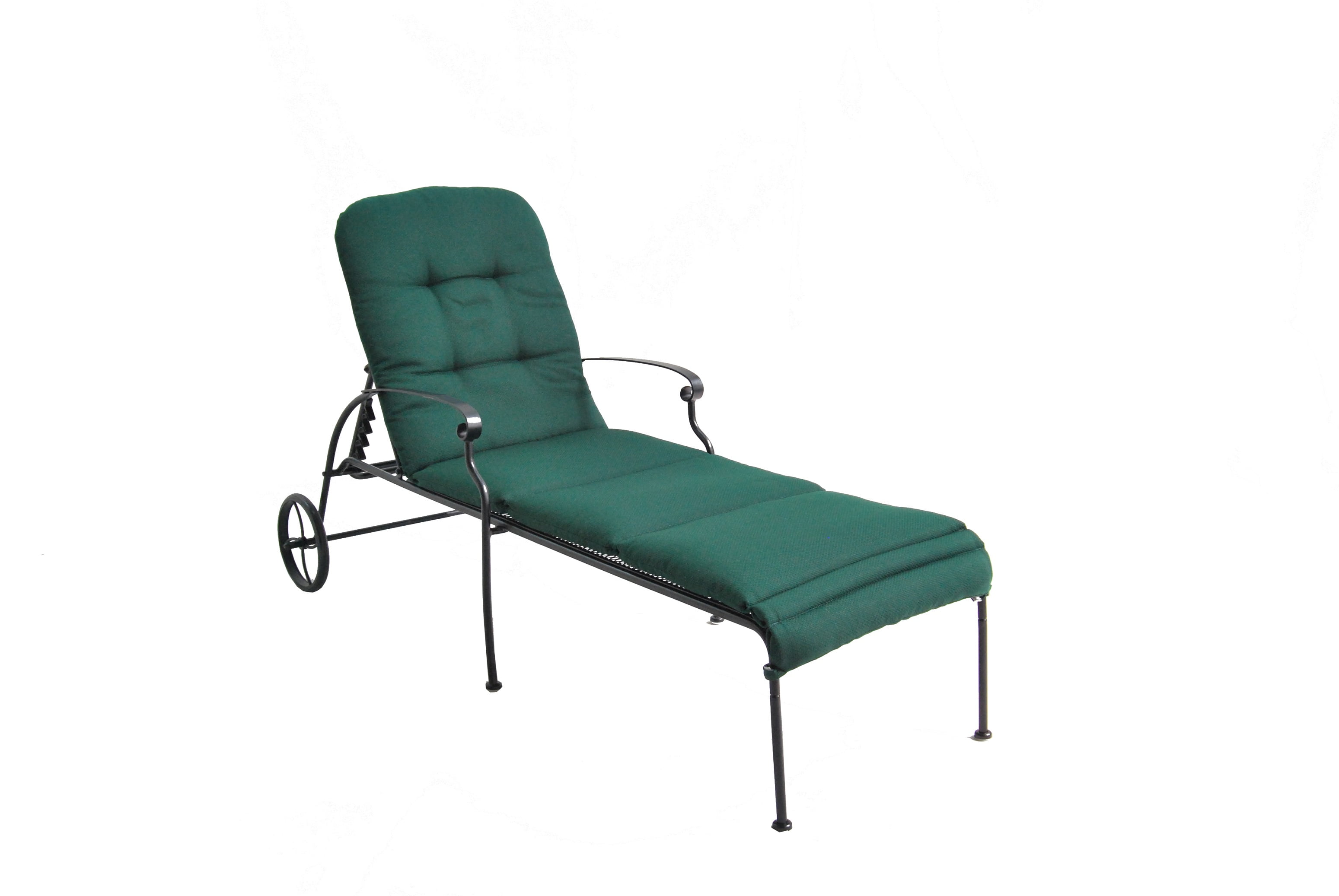 Better Homes And Gardens Clayton Court Metal Chaise Lounge With Wheels Green Walmart Com Walmart Com
