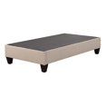 thumbnail image 1 of Bowery Hill Transitional Faux Leather Fabric Twin Platform Bed in Natural, 1 of 10