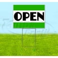 thumbnail image 1 of Open (18" x 24") Yard Sign, Includes Metal Step Stake, 1 of 6