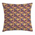 thumbnail image 1 of Earth Tones Throw Pillow Cushion Cover, Funky African Pattern with Groovy Stylish Boho Effects Vibrant Formless Shapes, Decorative Square Accent Pillow Case, 16 X 16 Inches, Multicolor, by Ambesonne, 1 of 2