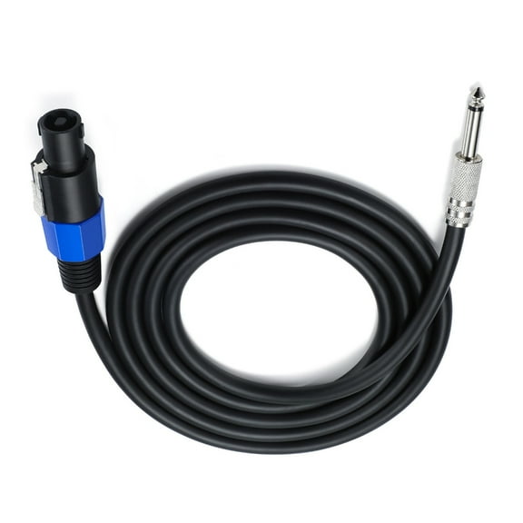 Speaker Cable Speakon Male Connector to 6.35mm 1/4" Male TS Speaker Cable