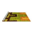 thumbnail image 2 of Ahgly Company Machine Washable Indoor Square Abstract Yellow Modern Area Rugs, 8' Square, 2 of 4