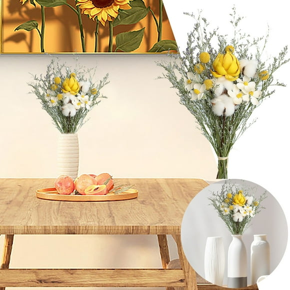 Natural Dried Bouquet Bouquet Bunch Home Furnishings Wisteria Long Vase Flowers Tall Rose Buds Flowers Orchid Flowers with Pot Winter Flowers