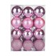thumbnail image 4 of 24x Bolas Navideñas Adornos Navideños Surtidos Decoraciones Navideñas Navidad Rosa, 4 of 9