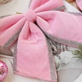 thumbnail image 4 of PEONAVET Christmas Bow Christmas Decoration Bow - Christmas Tree Wreath and Outdoor Decoration - Door Decoration - Christmas Plushs Bow - Party Atmospheres Decoration Props, 4 of 6
