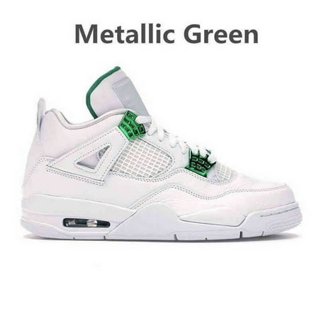 

TOP Basketball Shoes Big Size 13 14 15 16 Green Metallic 4 Red Thunder Basketball Shoes 4s Pure Money White Cement Designer Sneakers 1 Dark