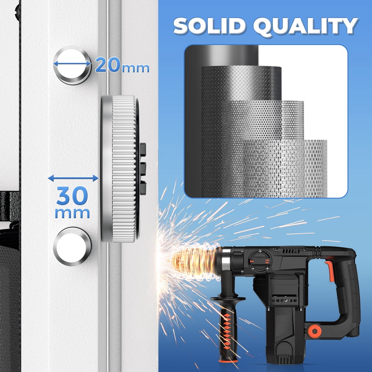 SOLAURA 10-14 Gun Safe, Quick Access Long Gun Safe for Home Rifles and Pistols, Large Gun Cabinet with Adjustable Shelves for Home, Office(Assembly Required, White)